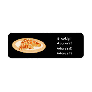 Croissant cartoon illustration