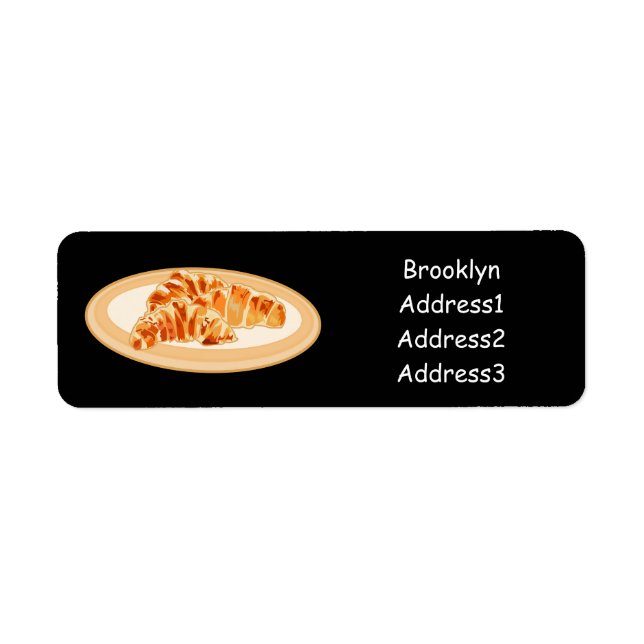 Croissant cartoon illustration (Front)