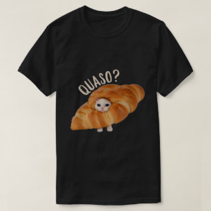 Croissant Cat Meme Shirt for Food Lovers