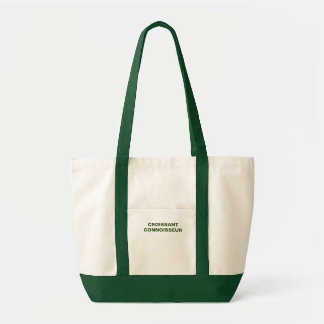 Croissant Connoisseur Tote Bag (Front)