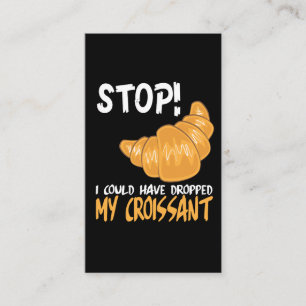 Croissant Funny Food Pun Business Card