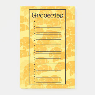 Croissant Grocery List Post-it Notes