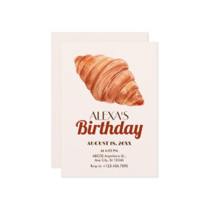Croissant  invitation