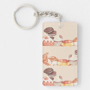 Croissant key chain 