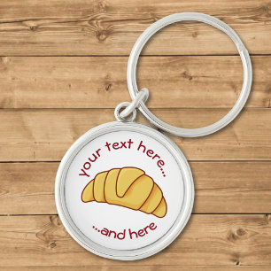 Croissant Key Ring