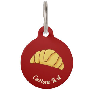 Croissant Pet ID Tag