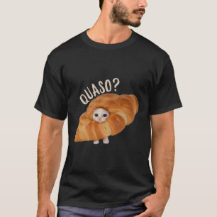 Croissant Quasocat Meme For Women Vintage Croissan T-Shirt