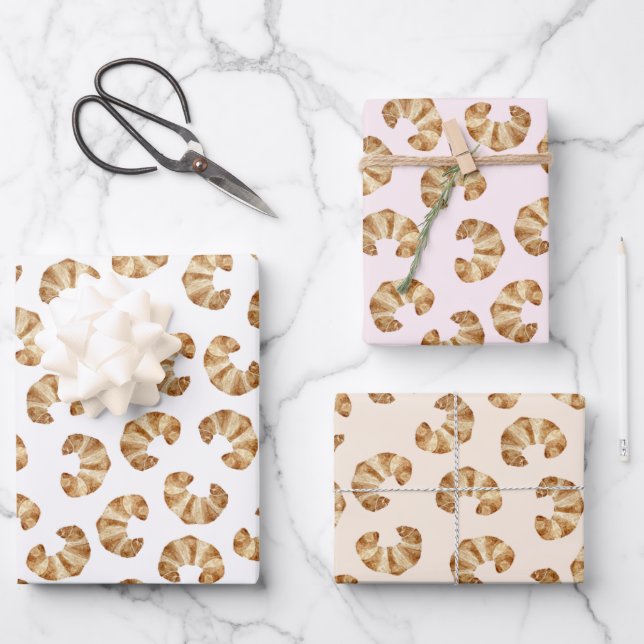 Croissant Wrapping Paper (Front)