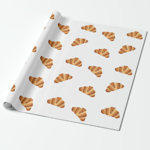 Croissant Wrapping Paper   French Wrapping Paper