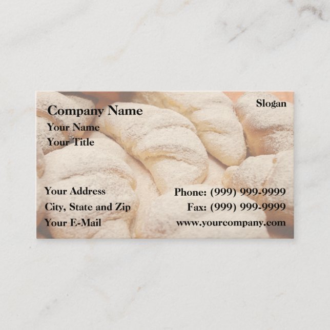 Croissants Business Card (Front)