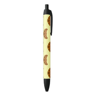 Croissants Lovers Light Yellow France French Food Black Ink Pen