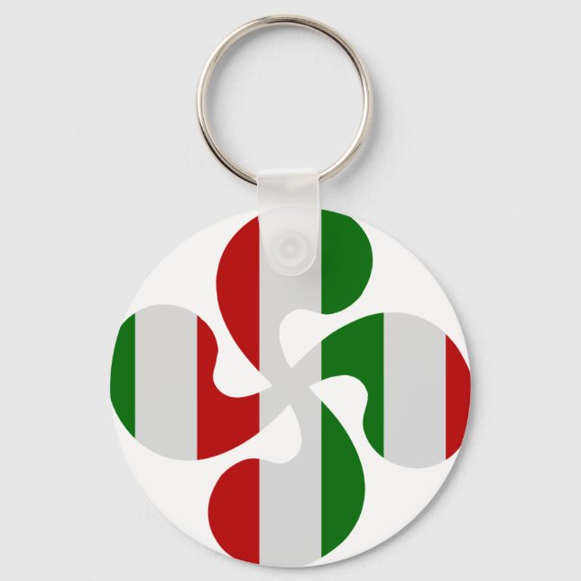 Croix Basque Multicouleurs Key Ring (Front)