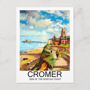 Cromer, Gem of Norfolk coast, England, travel Postcard