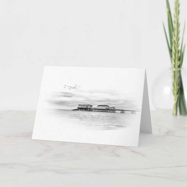 Cromer Pier, England, Norfolk Holiday Card (Front)