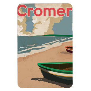 Cromer Vintage locomotive Travel Poster Magnet