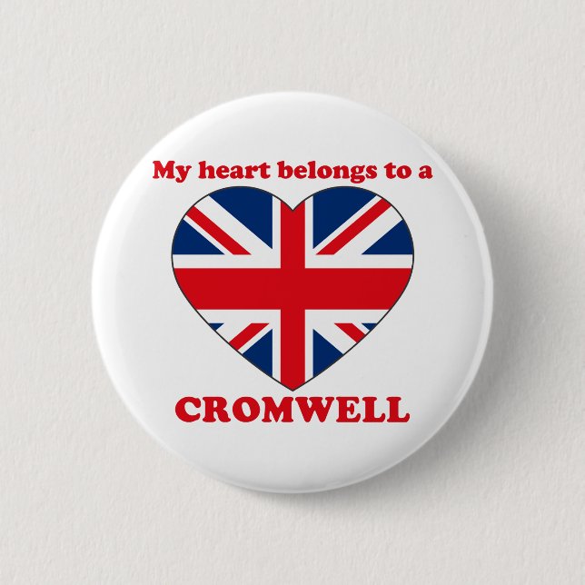 Cromwell 6 Cm Round Badge (Front)