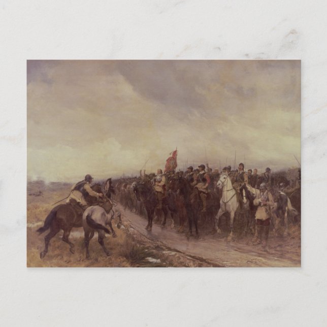 Cromwell at Dunbar, 1650 Postcard (Front)