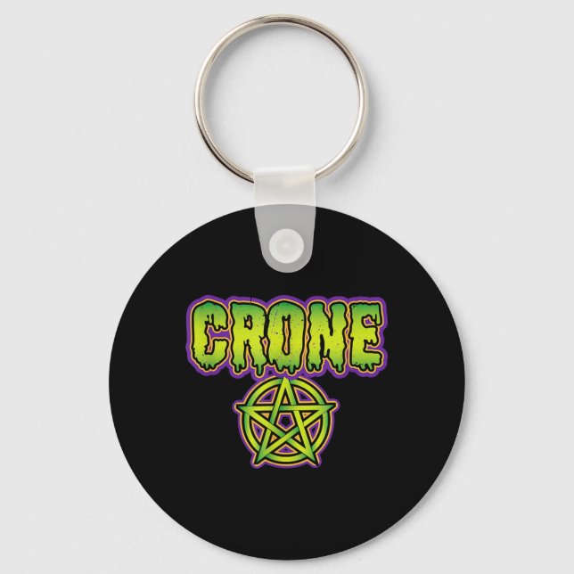 Crone Symbol T- Shirt Key Ring (Front)