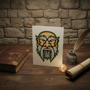 Cronos Greek God Grey Beard Invitation