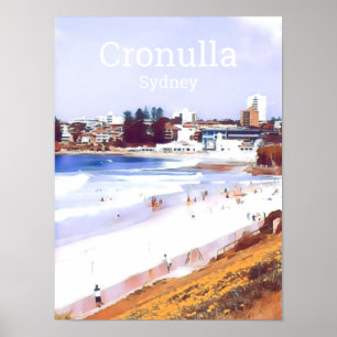 Cronulla Sydney beachside Summer travel print