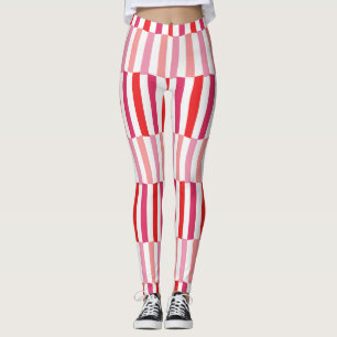 Crooked Candy Canes  Leggings