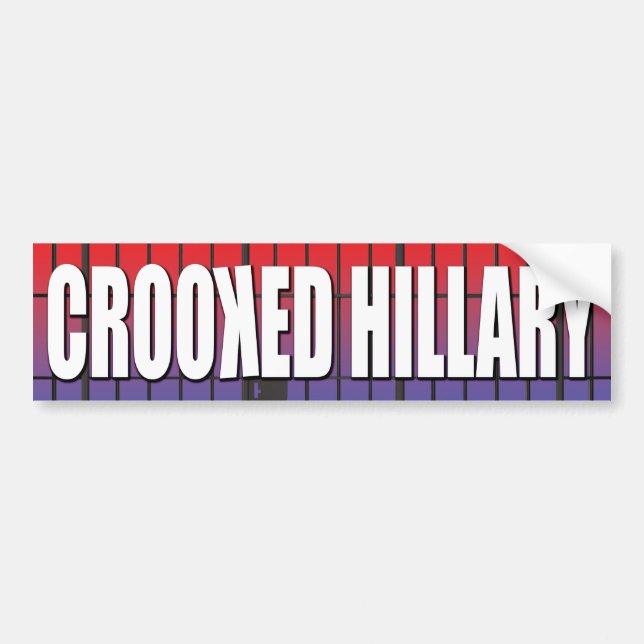 Crooked Hillary Bumper Sticker (Front)