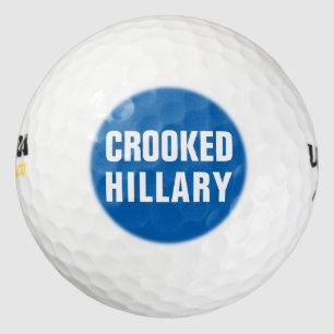 Crooked Hillary Elections 2016 Golf Balls