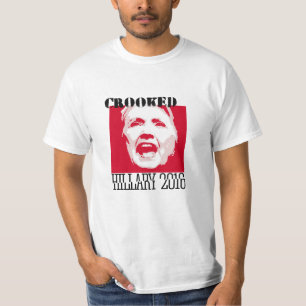 CROOKED HILLIARY - - - Anti-Hillary - T-Shirt