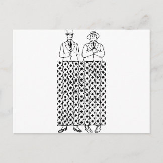 Crooked Leg Optical Illusion Postcard