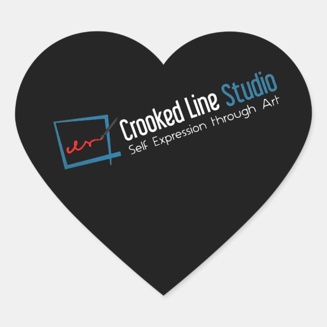Crooked Line Studio stickers (Front)