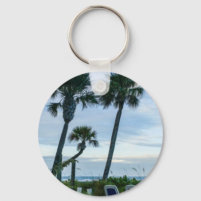 Crooked Palm Trees Key Ring (Front)