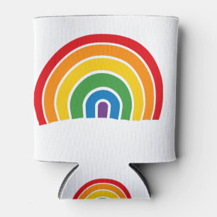 Crooked rainbow can cooler