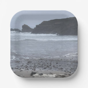 crooklets beach paper plate