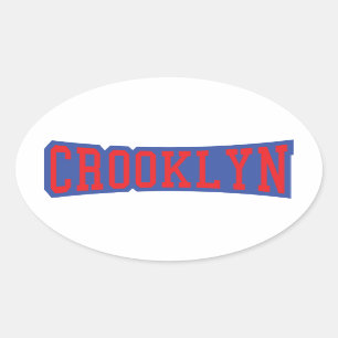 CROOKLYN, NYC OVAL STICKER