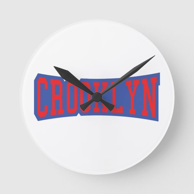 CROOKLYN, NYC ROUND CLOCK (Front)