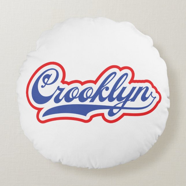 Crooklyn, NYC Round Cushion (Front)