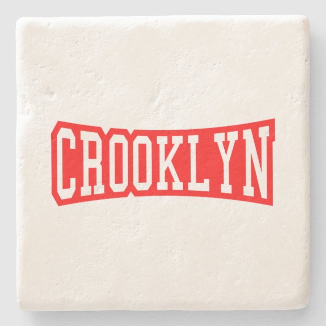 CROOKLYN, NYC STONE COASTER (Front)