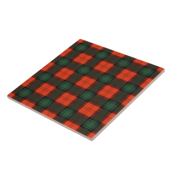 Crookshank clan Plaid Scottish kilt tartan Tile (Side)