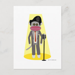Crooner Monkey Postcard