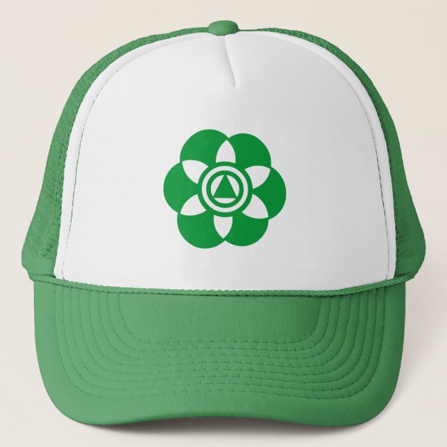 Crop Circle 02 Trucker Hat (Front)