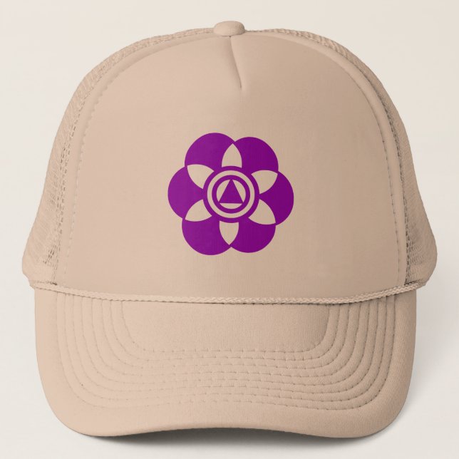 Crop Circle 02 Trucker Hat (Front)