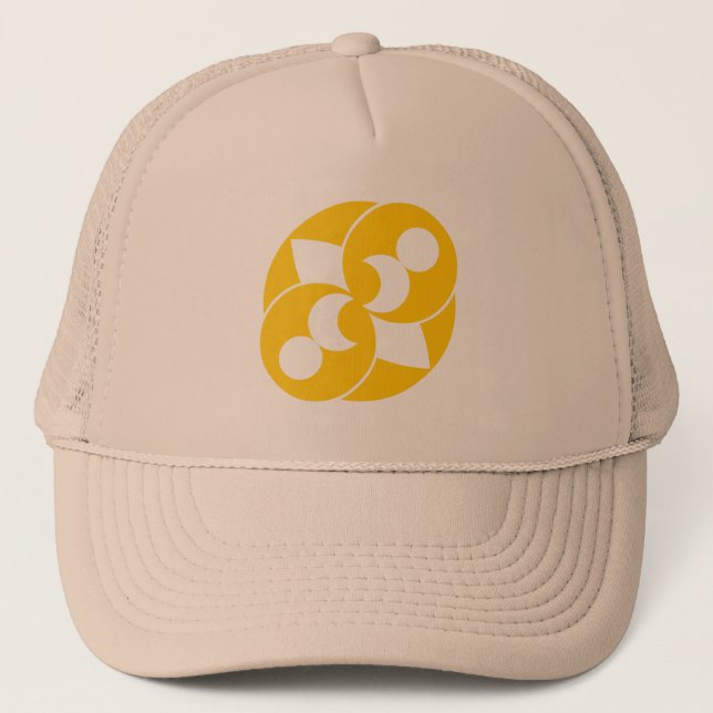 Crop Circle 03 Trucker Hat (Front)