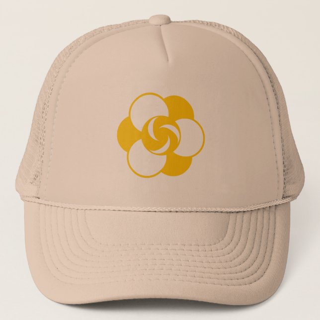 Crop Circle 04 Trucker Hat (Front)
