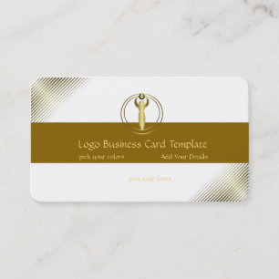 Crop Circle Art - Gold Woman Reiki Logo Business Card