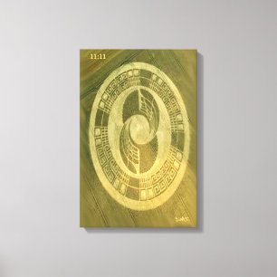 CROP CIRCLE CANVAS DMT SPIRITUAL GRAFFITI PRINT