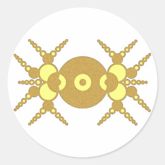 crop circle classic round sticker