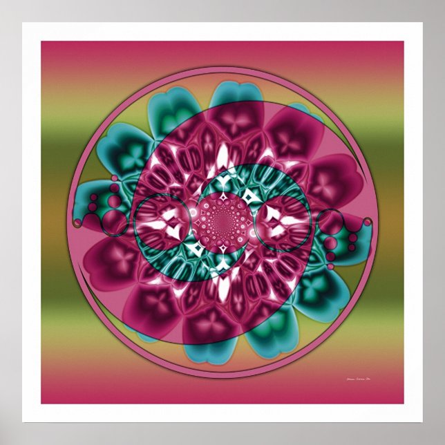 Crop Circle Mandala 1 Poster (Front)