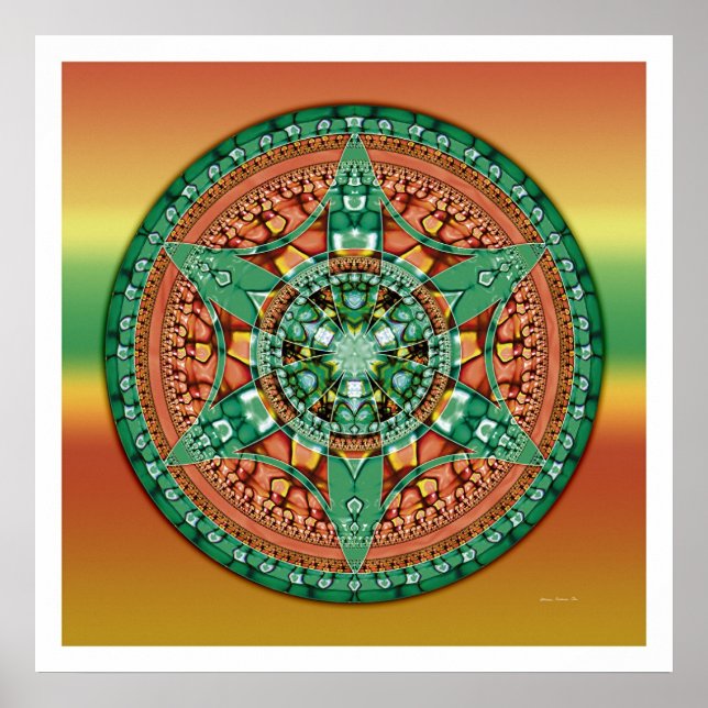 Crop Circle Mandala 2 Poster (Front)