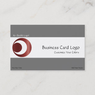 Crop Circle - Planets Crescent Moon Symbol Logo Business Card