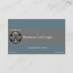 Crop Circle - Planets Crescent Moons Logo Business Card